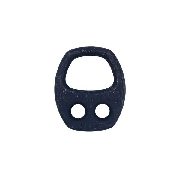 Placa de seguridad Bankl Para Escalada Rapel Negro Edelrid